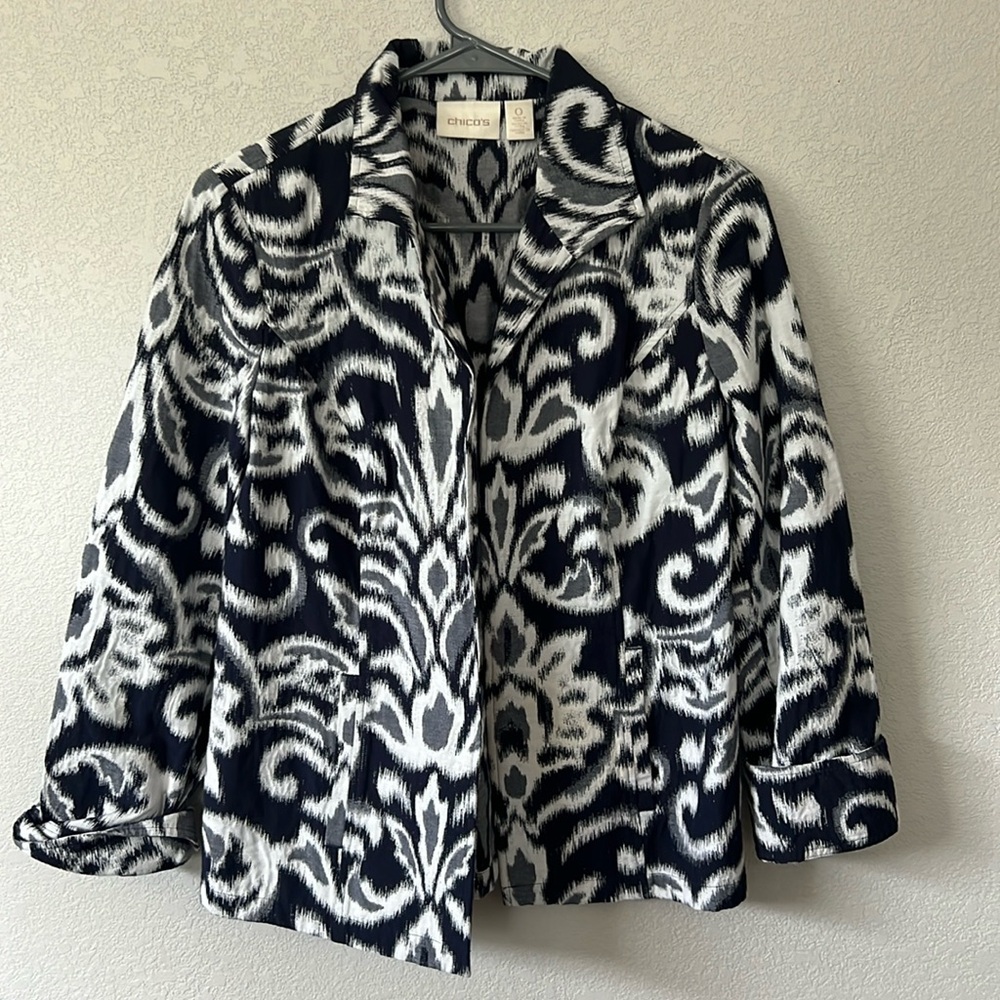 Chico blue and gray blazer